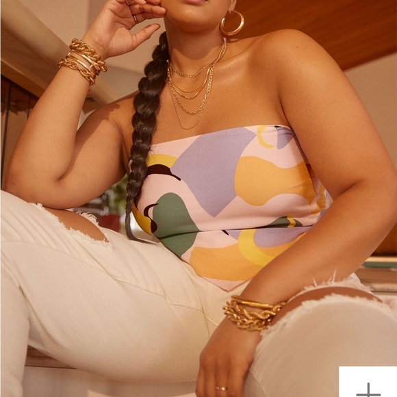 Strapless Scarf Top - Picture 2 of 10